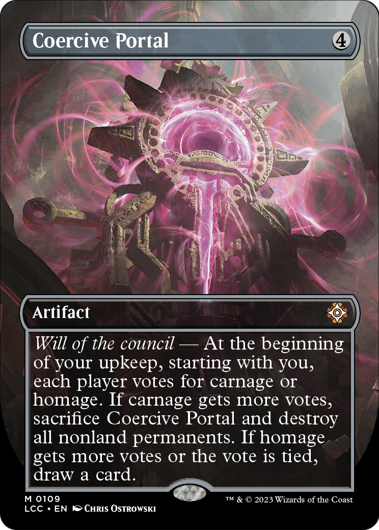 Coercive Portal (Borderless) (LCC-109) [The Lost Caverns of Ixalan Commander] Foil