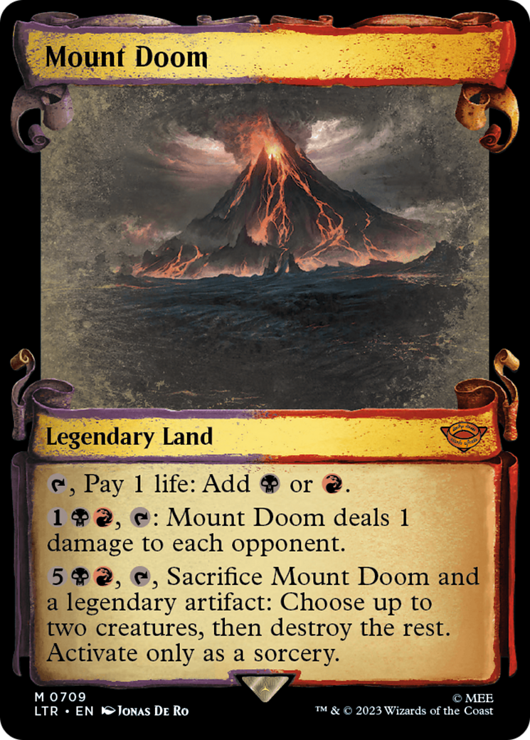 Mount Doom (Showcase Scrolls) (LTR-709) [The Lord of the Rings: Tales of Middle-earth]