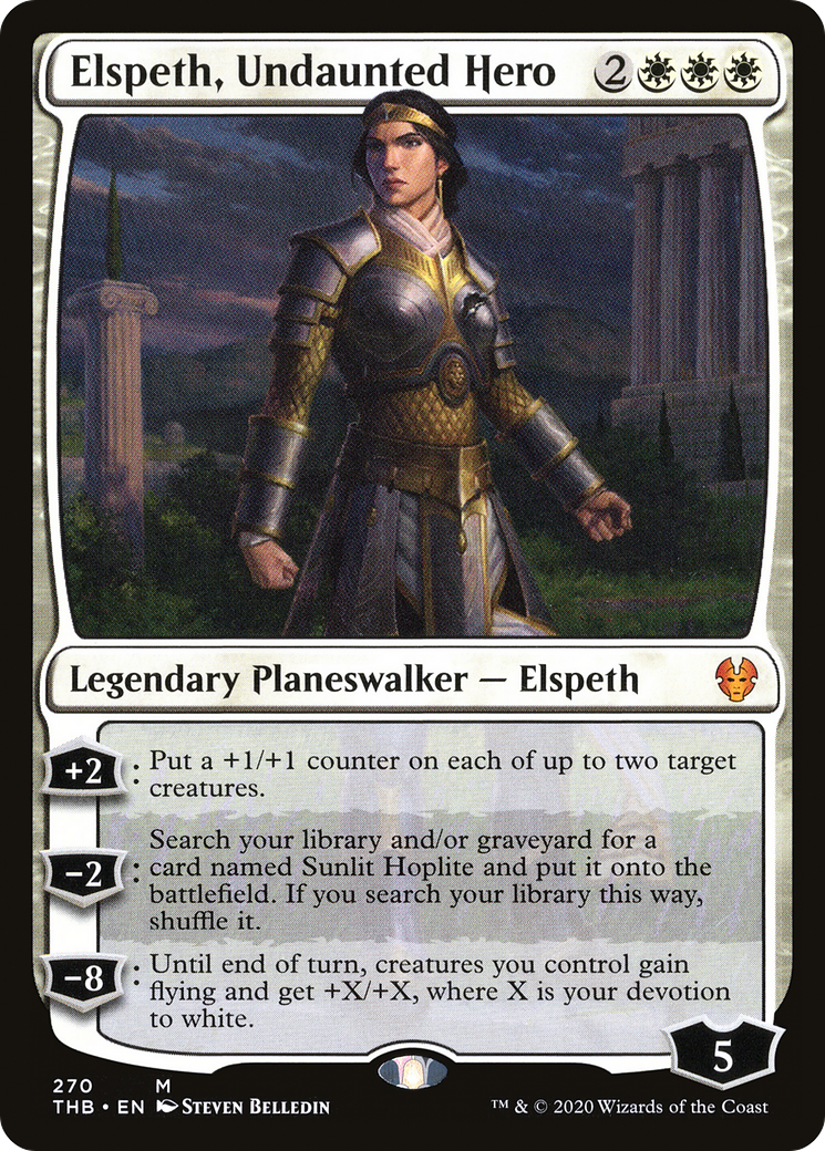 Elspeth, Undaunted Hero (THB-270) [Theros Beyond Death]