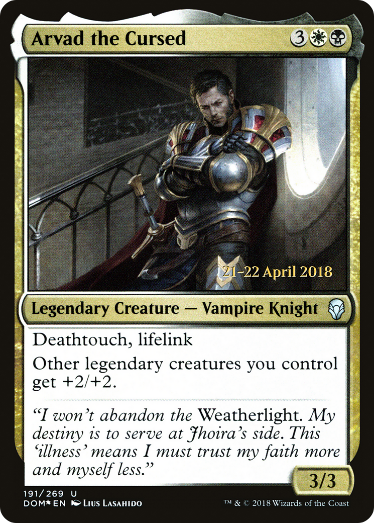 Arvad the Cursed (PRE-191) [Dominaria Promos] Foil