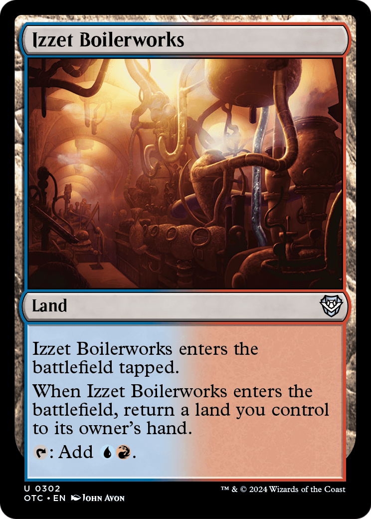 Izzet Boilerworks (OTC-302) [Outlaws of Thunder Junction Commander]