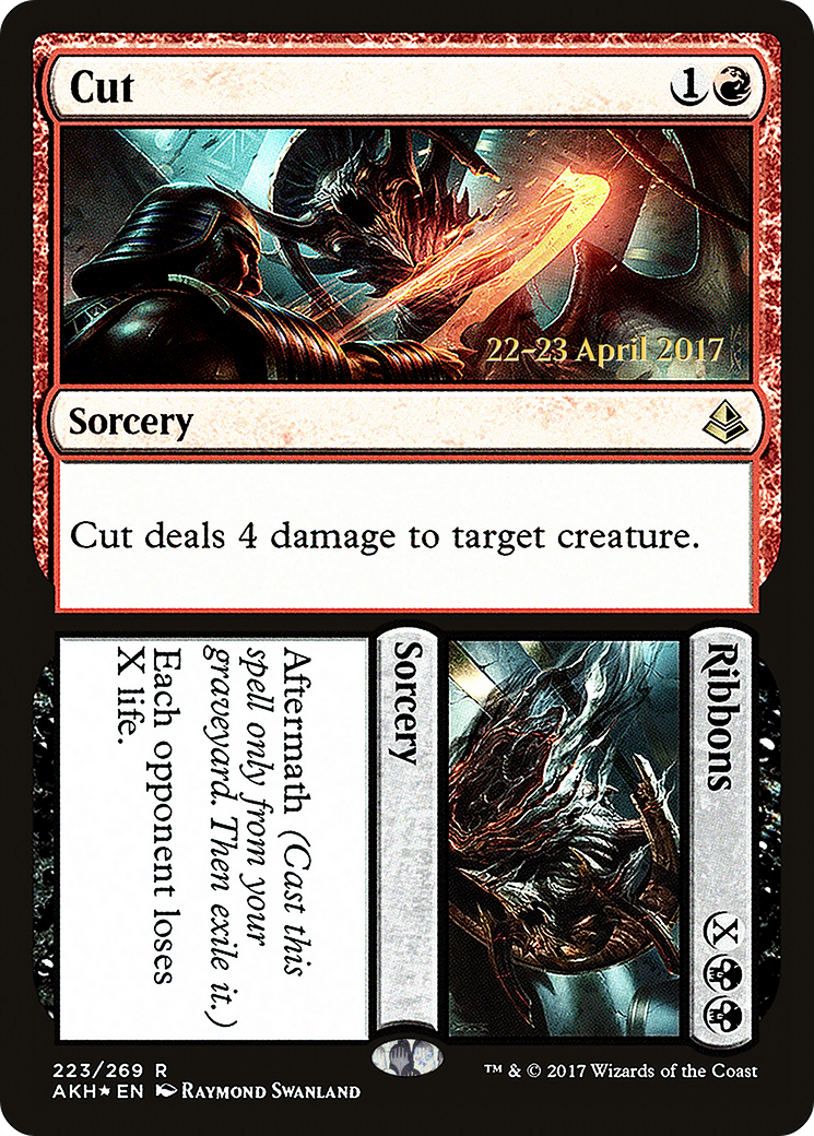 Cut // Ribbons (PRE-223) [Amonkhet Promos] Foil