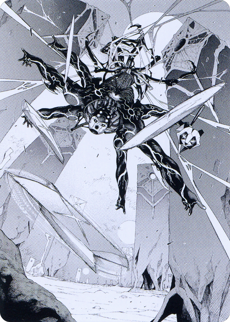 Kaito, Dancing Shadow // Kaito, Dancing Shadow (AONE-078) (Borderless) [Phyrexia: All Will Be One Art Series]