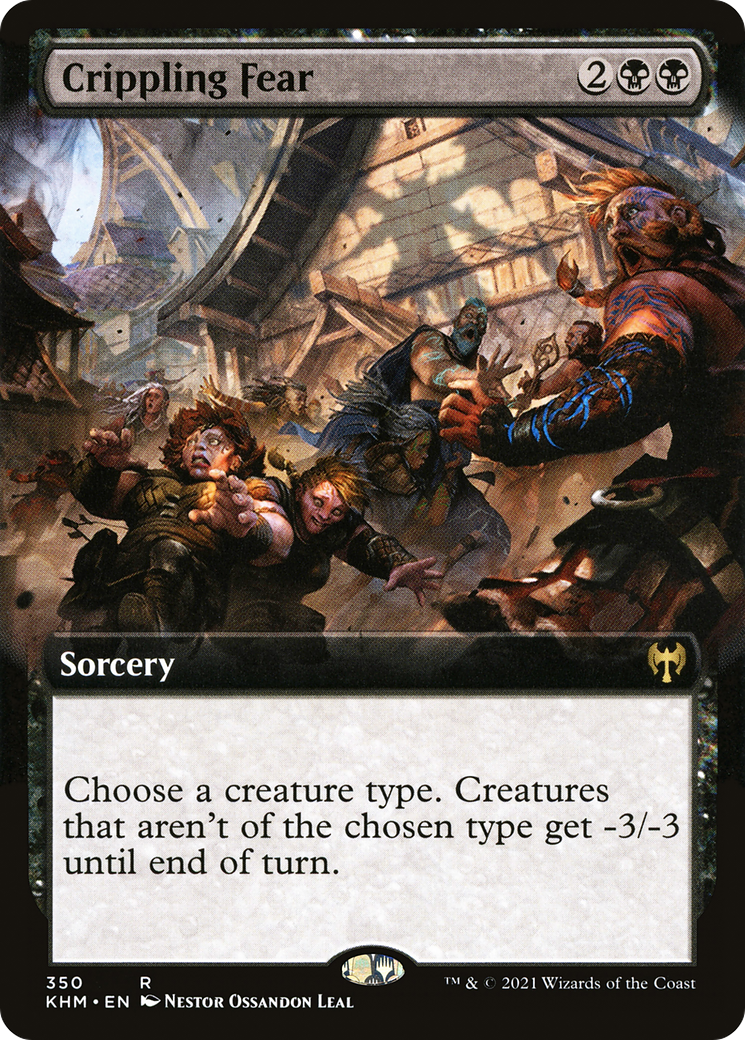 Crippling Fear (Extended Art) (KHM-350) [Kaldheim]