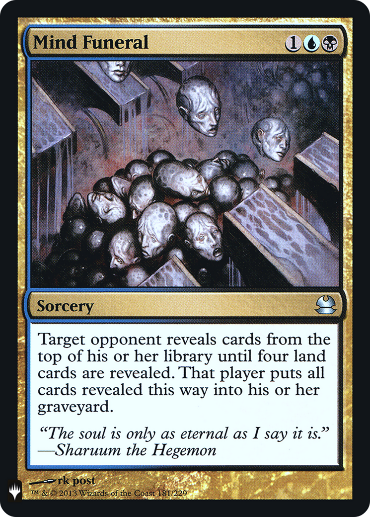 Mind Funeral (LIST-181) [The List] Foil