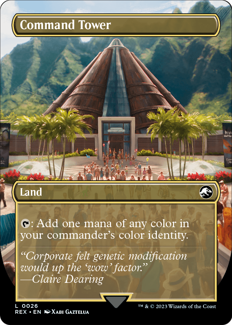 Command Tower (Borderless) (REX-026) [Jurassic World Collection] Foil