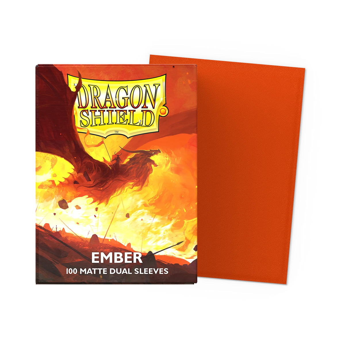 Dragon Shield - Dual Matte Standard Sleeves - Ember