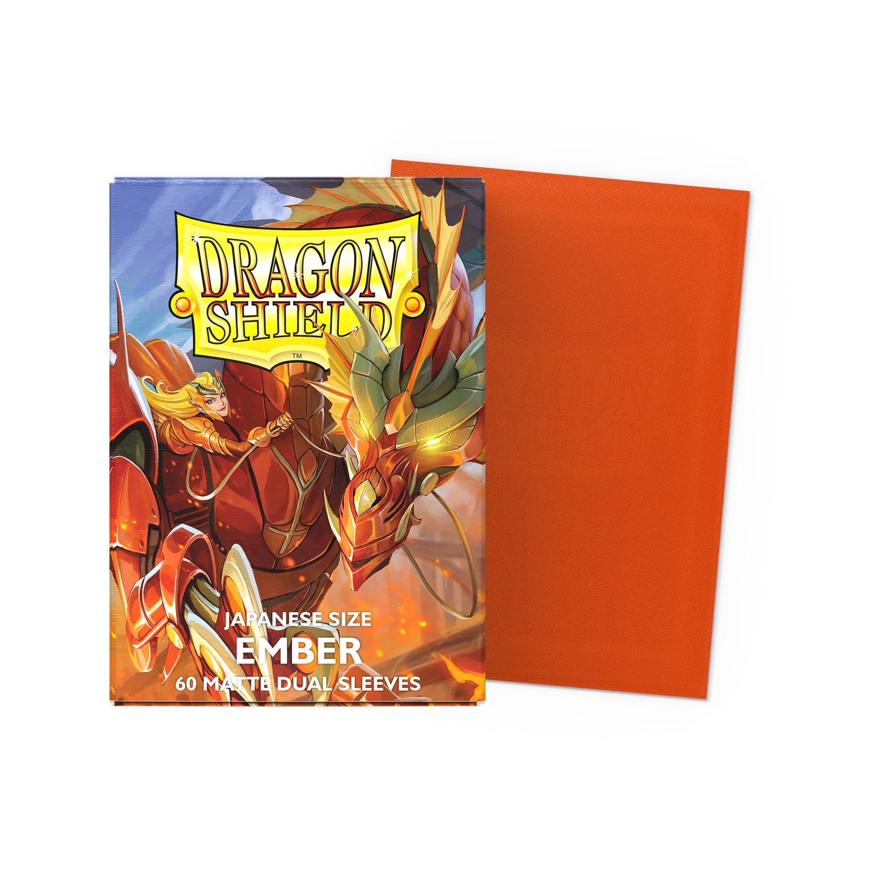Dragon Shield - Dual Matte Japanese Sleeves - Ember