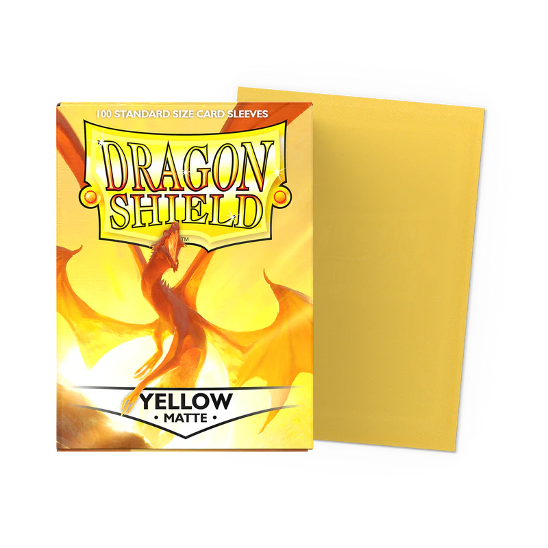 Dragon Shield - Matte Standard Sleeves - Yellow