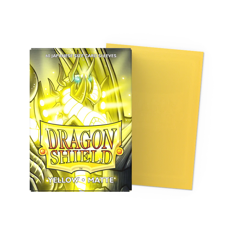Dragon Shield - Matte Japanese Sleeves - Yellow