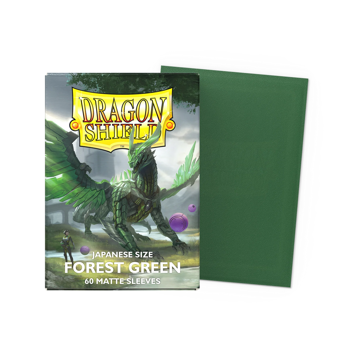 Dragon Shield - Matte Japanese Sleeves - Forest Green