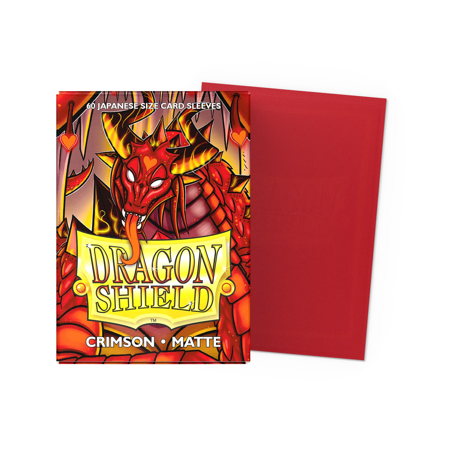 Dragon Shield - Matte Japanese Sleeves - Crimson