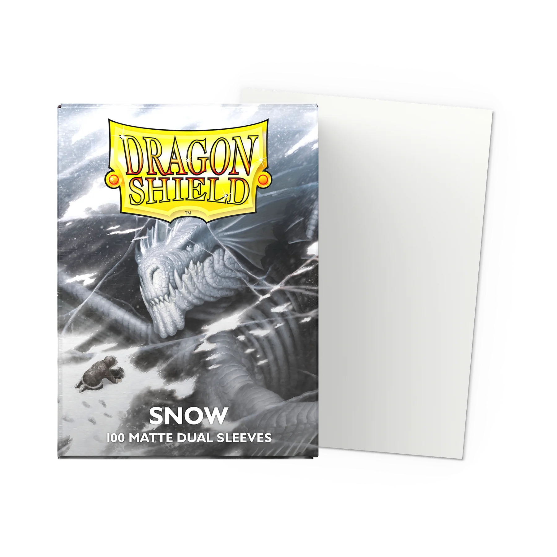Dragon Shield - Dual Matte Standard Sleeves -  Snow