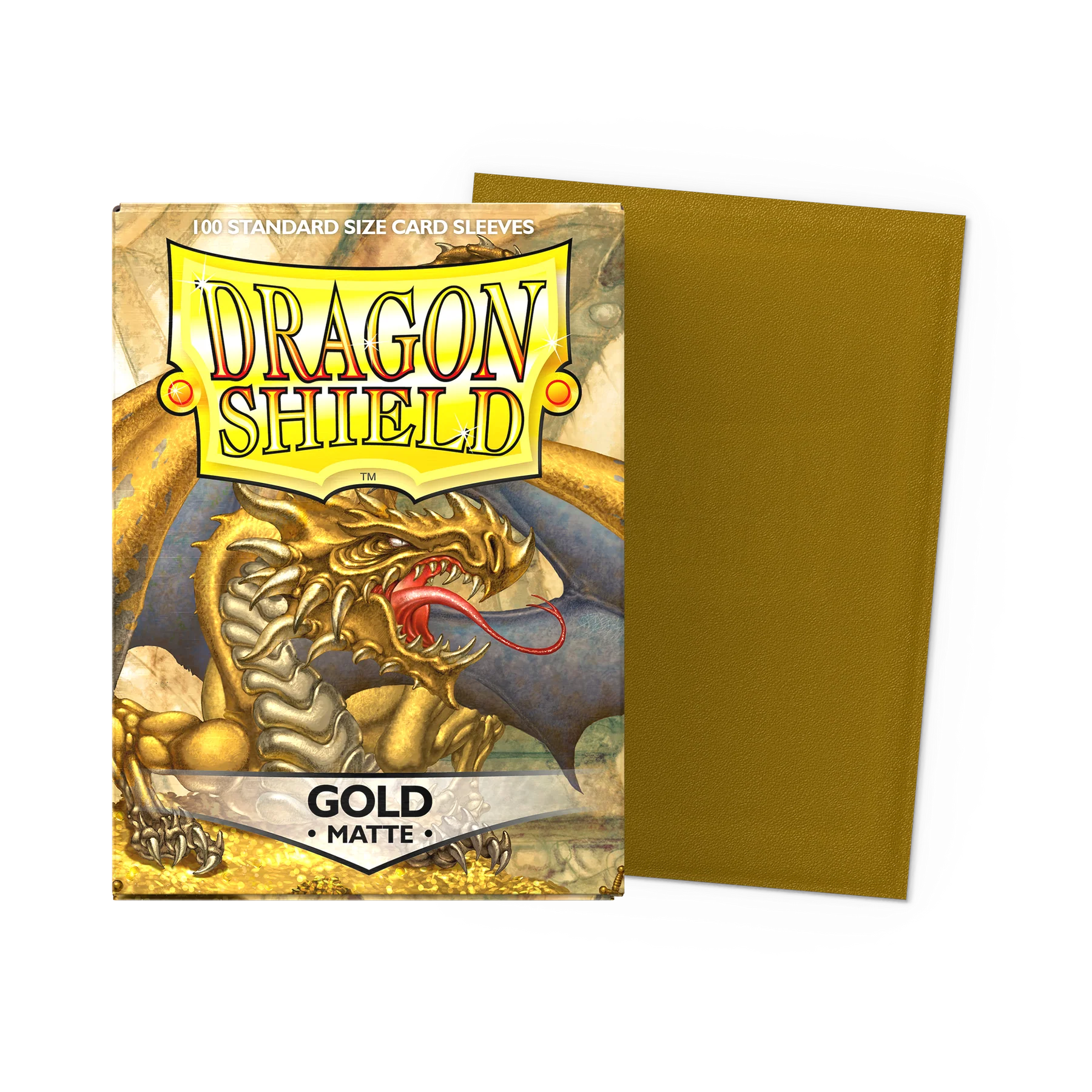 Dragon Shield - Matte Standard Sleeves - Gold