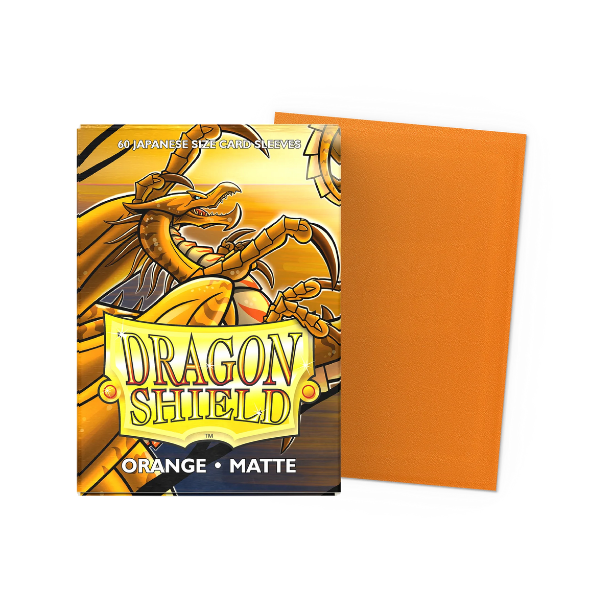 Dragon Shield - Matte Japanese Sleeves - Orange