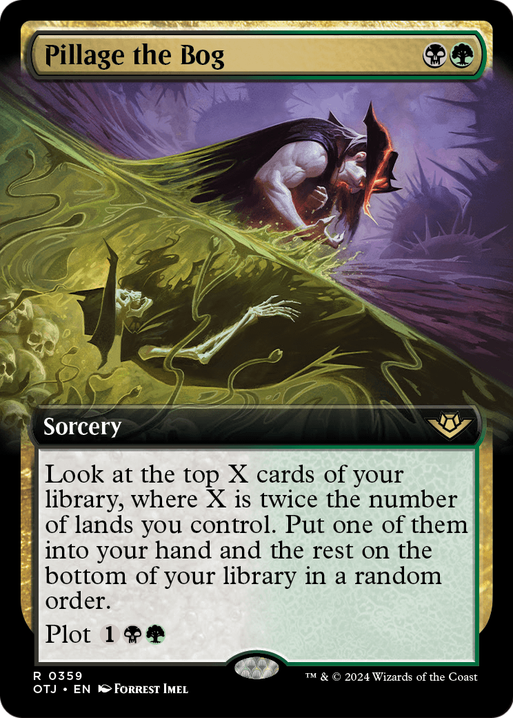 Pillage the Bog (Extended Art) (OTJ-359) [Outlaws of Thunder Junction] Foil