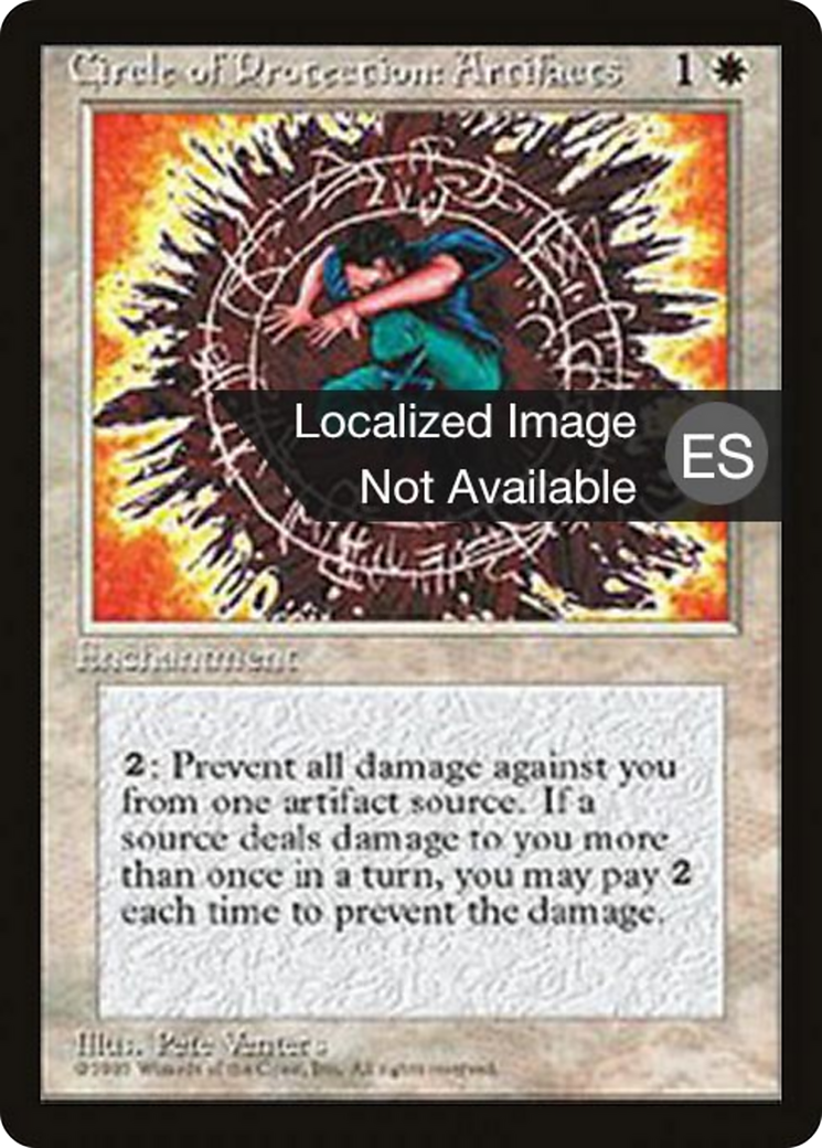 Circle of Protection: Artifacts (4BB-013) [Fourth Edition Foreign Black Border]
