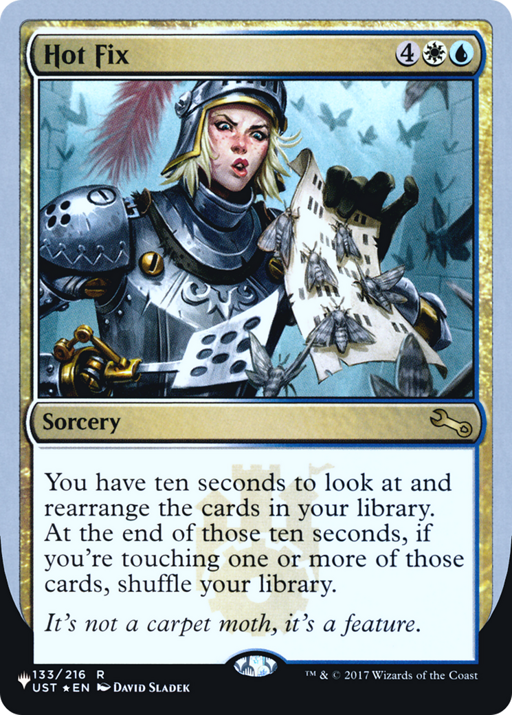 Hot Fix (LIST-133/216) [The List (Unfinity Foil Edition)] Foil