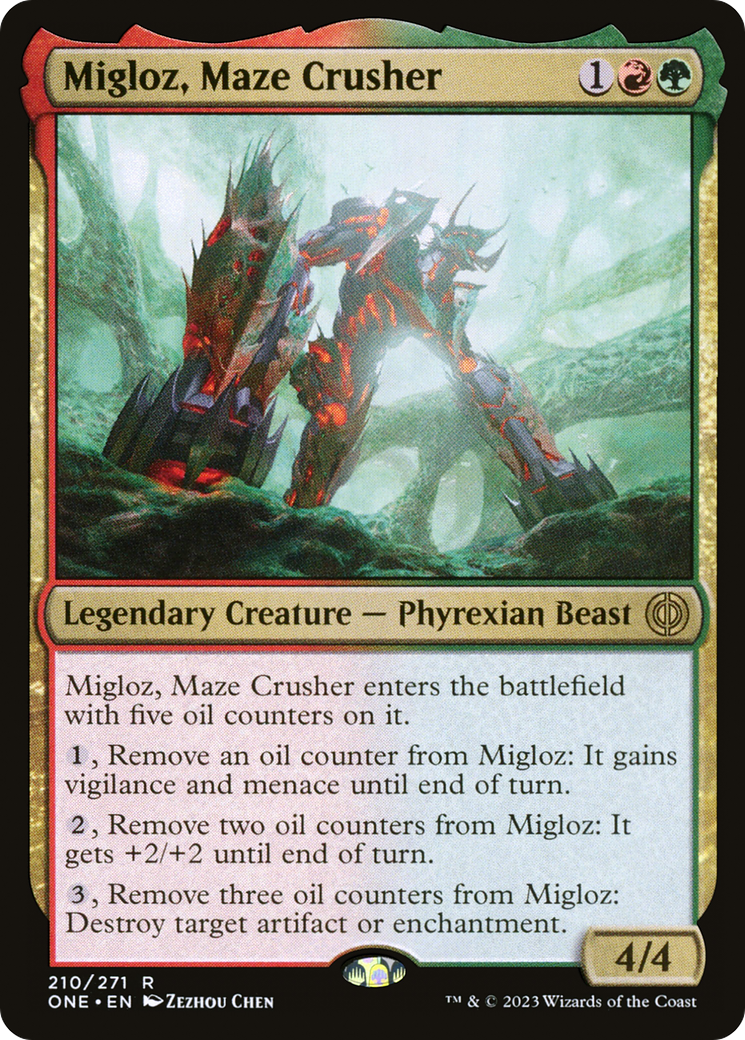 Migloz, Maze Crusher (ONE-210) [Phyrexia: All Will Be One]
