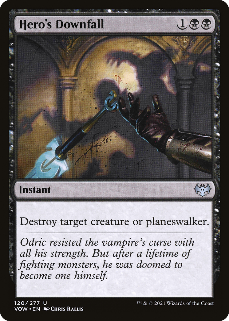 Hero's Downfall (VOW-120) [Innistrad: Crimson Vow]