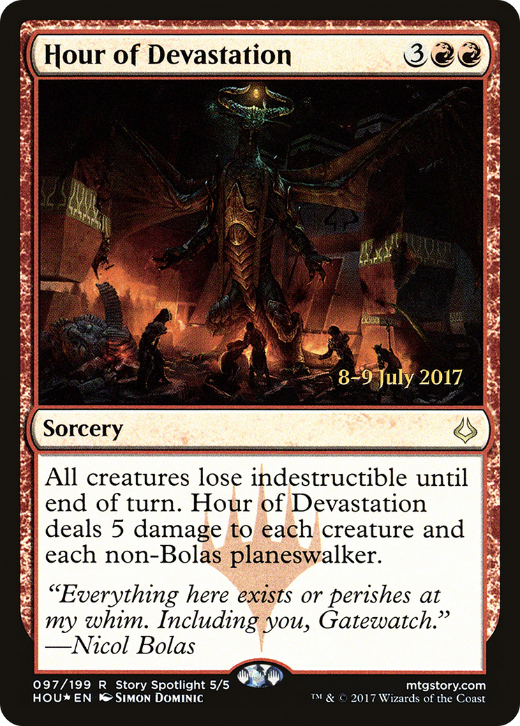 Hour of Devastation (PRE-097) [Hour of Devastation Promos] Foil