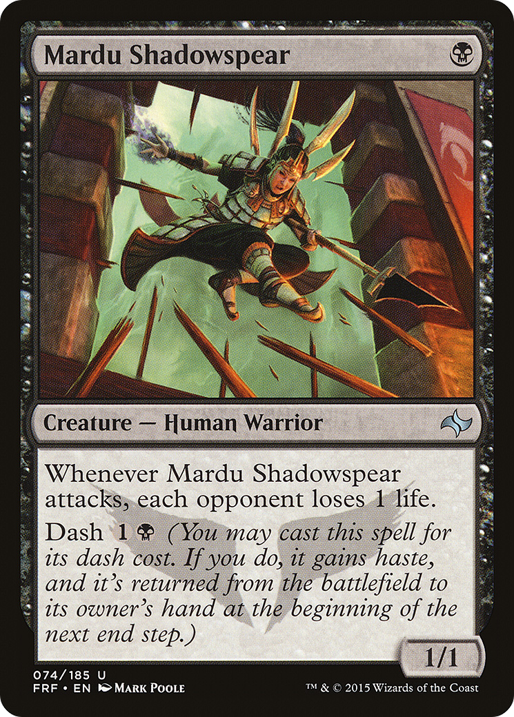 Mardu Shadowspear (FRF-074) [Fate Reforged] Foil