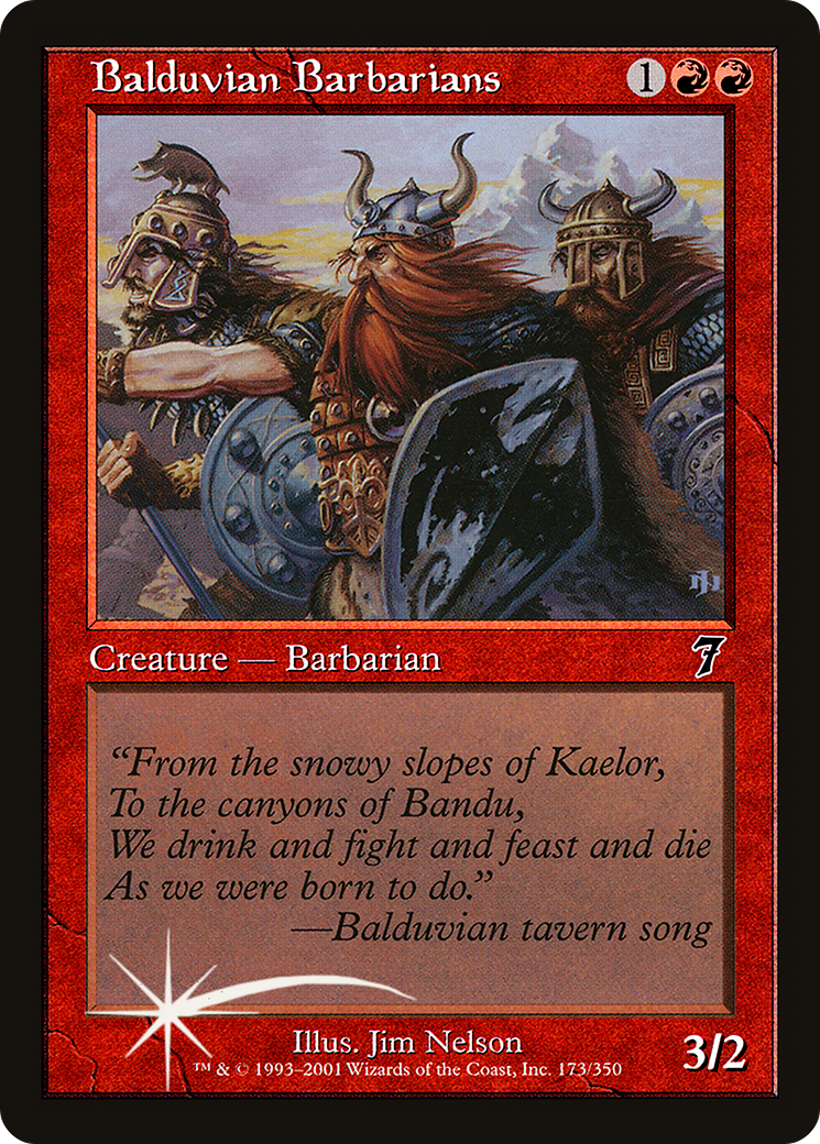 Balduvian Barbarians (7ED-173) [7th Edition] Foil