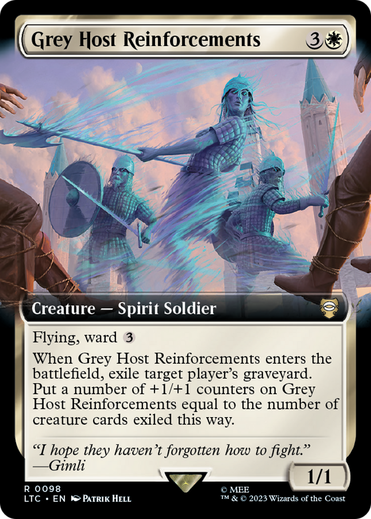 Grey Host Reinforcements (Extended Art) (LTC-098) [Tales of Middle-earth Commander] Foil