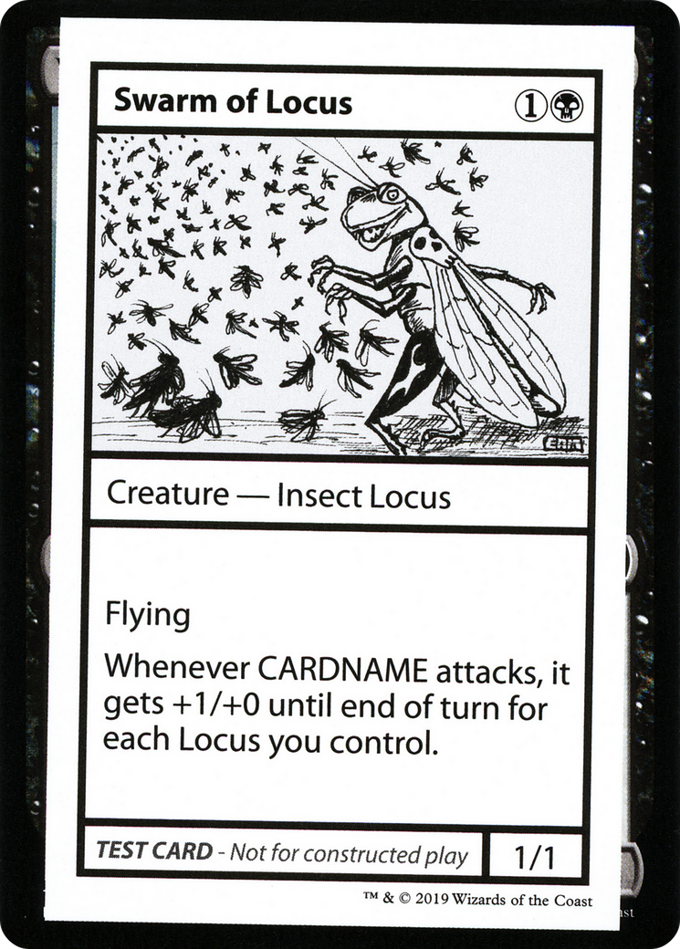 Swarm of Locus (No PW Symbol) [Mystery Booster Playtest Cards 2021]