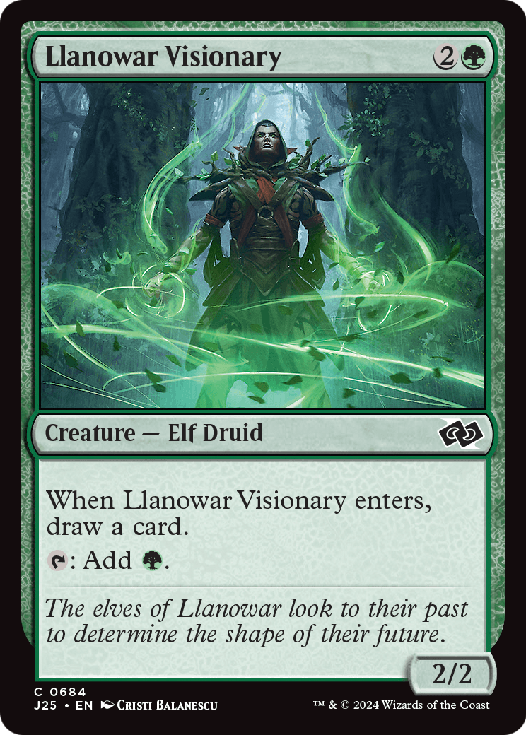 Llanowar Visionary (J25-684) [Foundations Jumpstart]