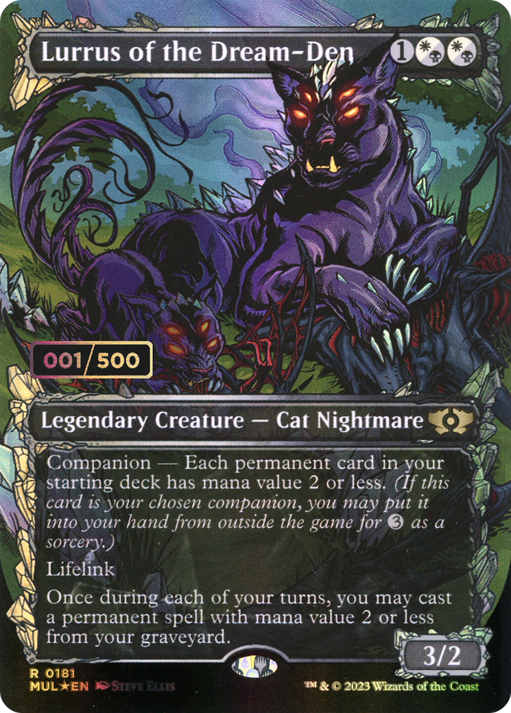 Lurrus of the Dream-Den (Serial Numbered) (MUL-181Z) (Showcase) (Borderless) [Multiverse Legends] Foil