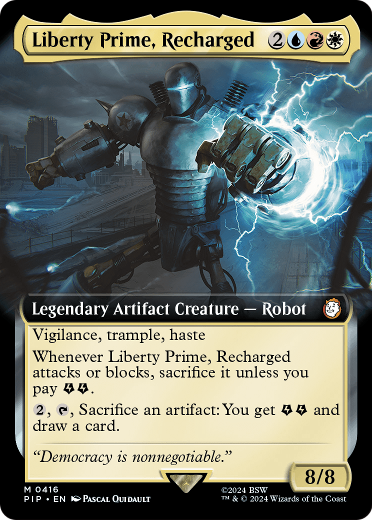 Liberty Prime, Recharged (Extended Art) (PIP-416) [Fallout]