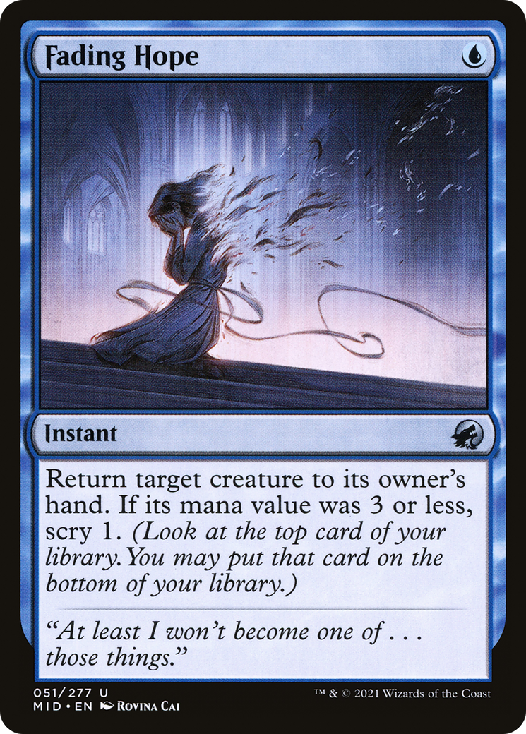 Fading Hope (MID-051) [Innistrad: Midnight Hunt]