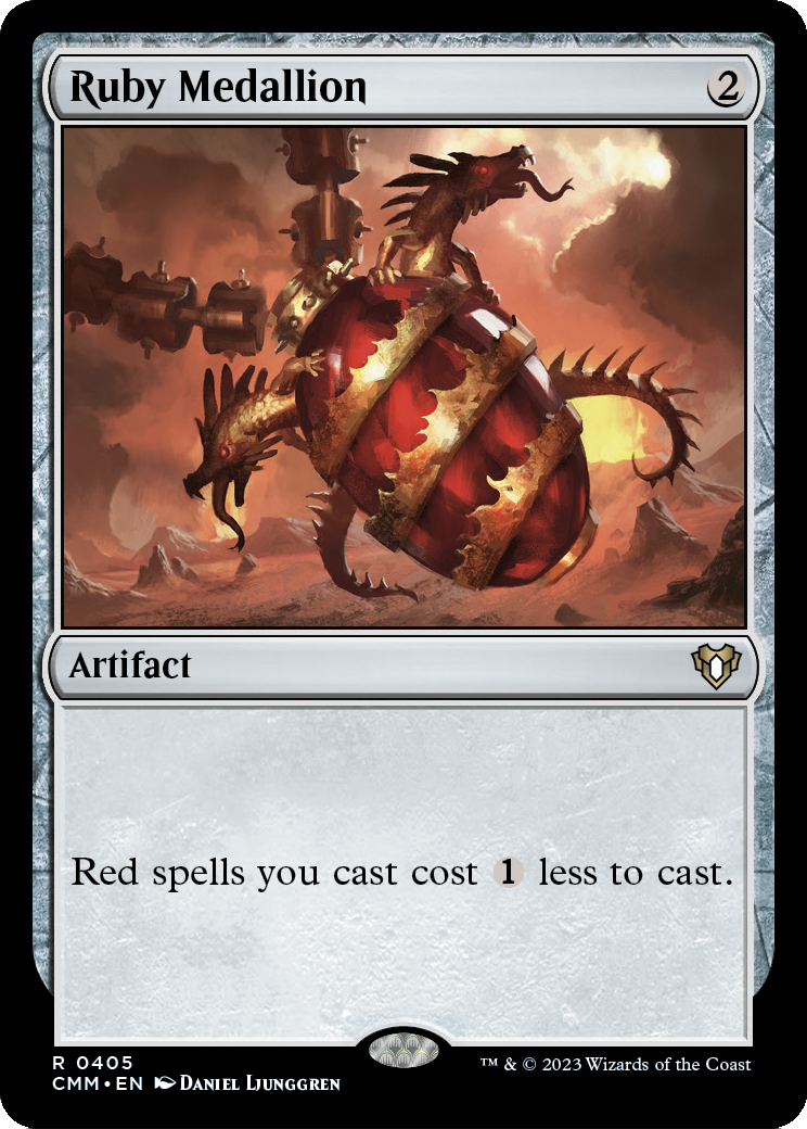 Ruby Medallion (CMM-405) [Commander Masters] Foil
