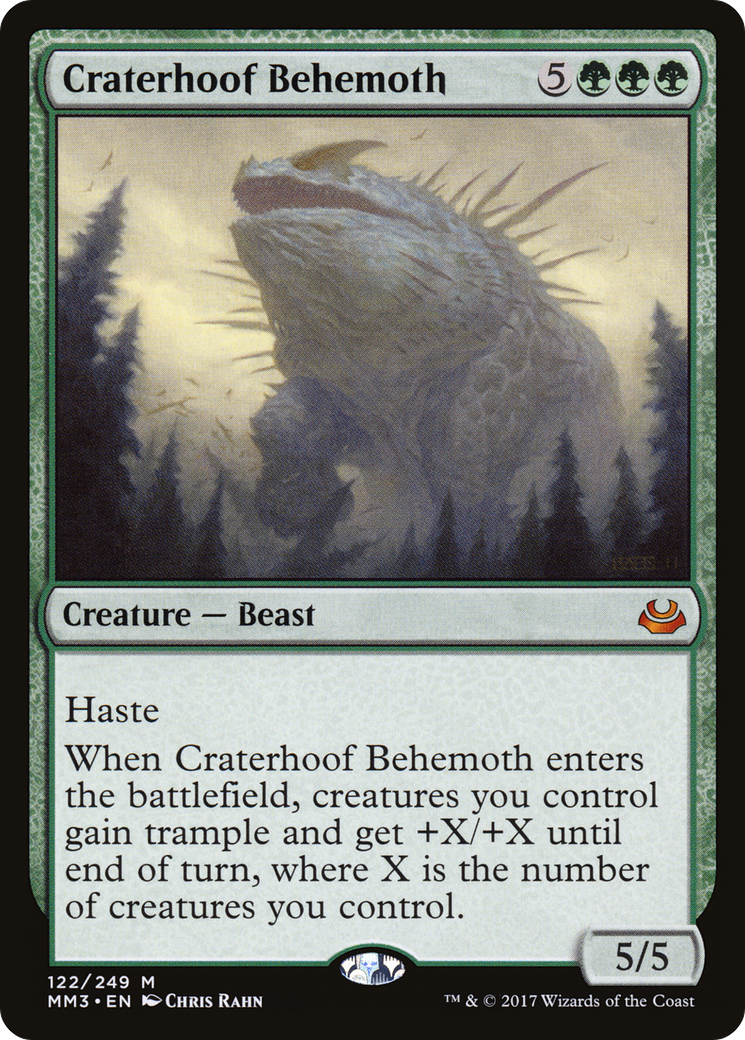 Craterhoof Behemoth (MM3-122) [Modern Masters 2017]