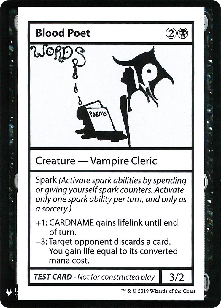 Blood Poet [Mystery Booster Playtest Cards 2019]