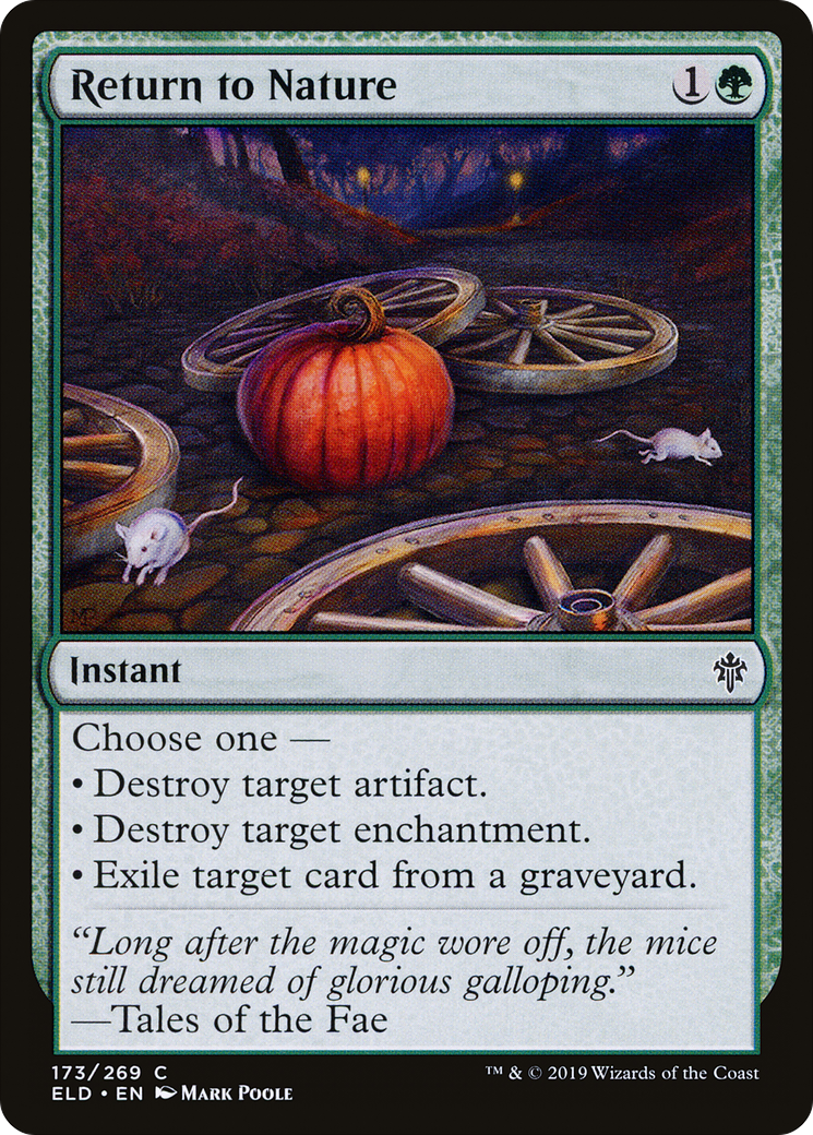 Return to Nature (ELD-173) [Throne of Eldraine] Foil