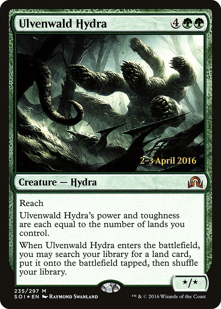 Ulvenwald Hydra (PRE-235) [Shadows over Innistrad Promos] Foil