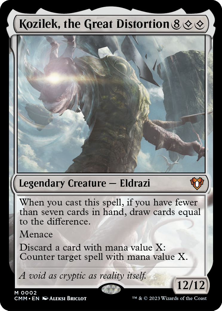 Kozilek, the Great Distortion (CMM-002) [Commander Masters] Foil