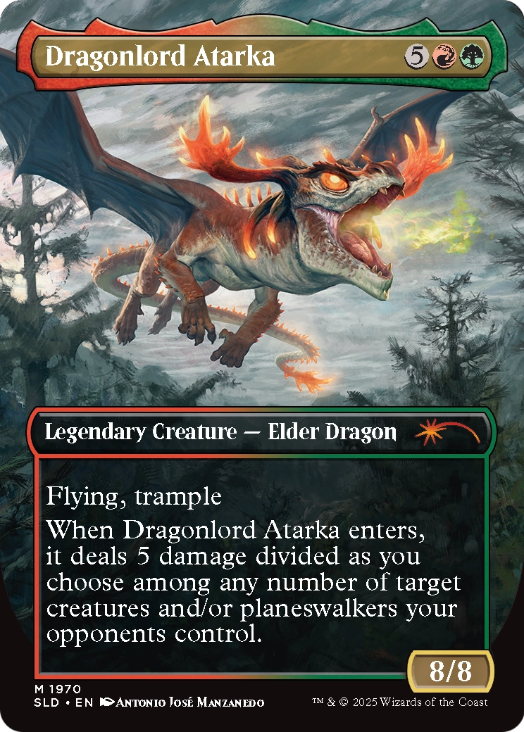 Dragonlord Atarka (SLD-1970) (Borderless) [Secret Lair Drop]