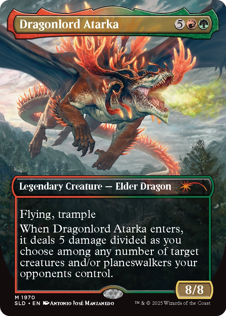 Dragonlord Atarka (SLD-1970) (Borderless) [Secret Lair Drop]