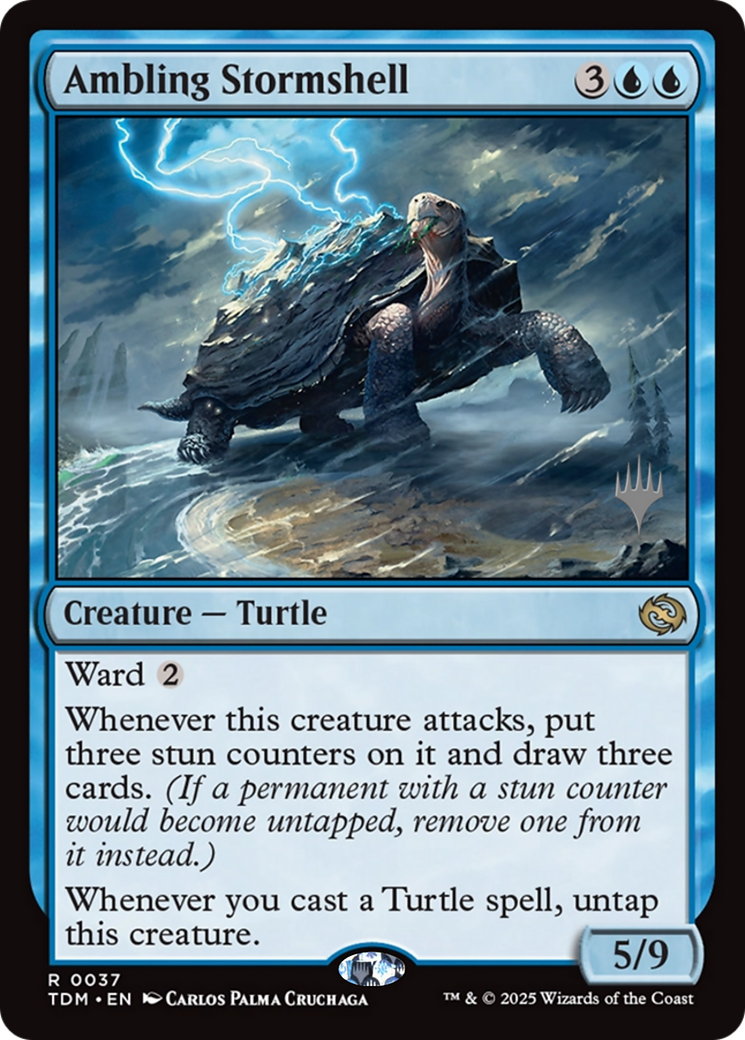 Ambling Stormshell (PPTDM-037) [Promo Pack: Tarkir: Dragonstorm]