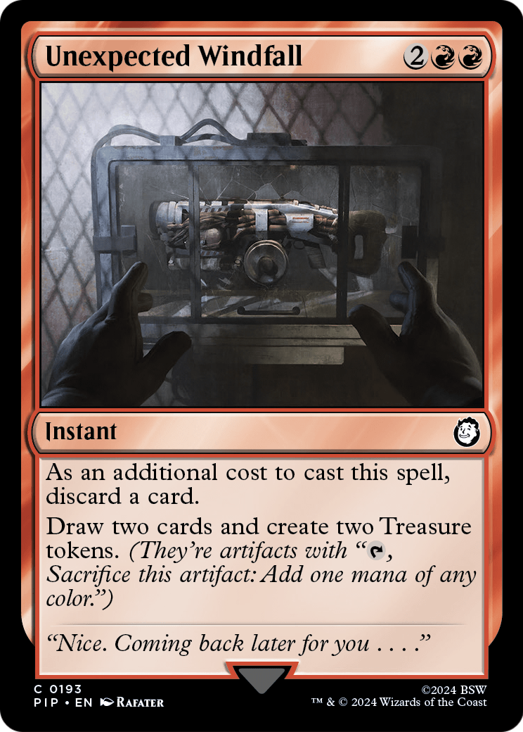 Unexpected Windfall (PIP-193) [Fallout] Foil