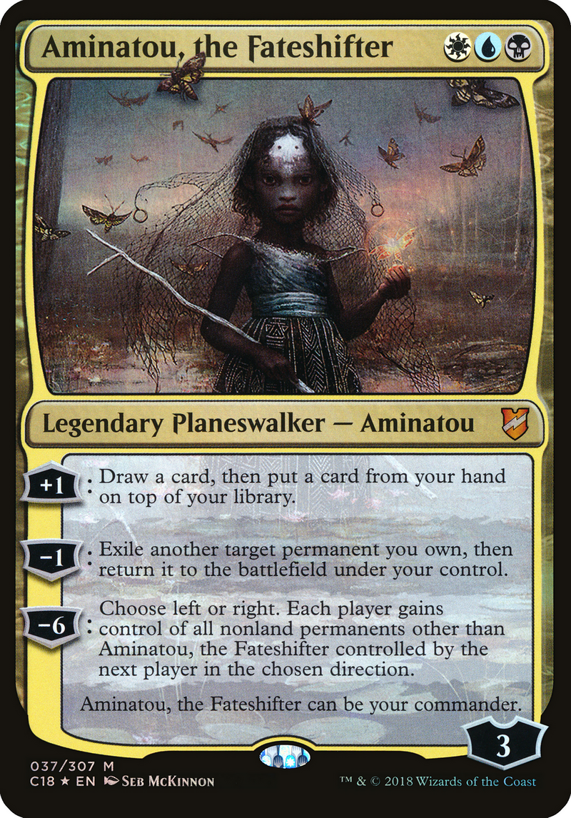 Aminatou, the Fateshifter (Commander 2018) (OVER-037) [Commander 2018 Oversized] Foil