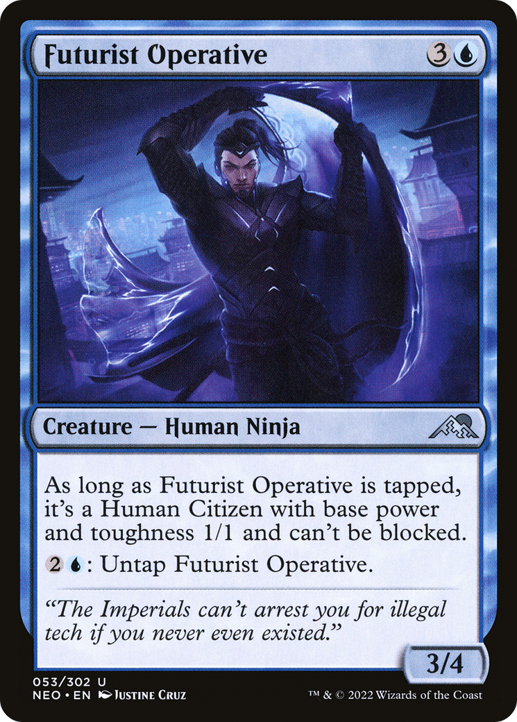 Futurist Operative - Foil [Kamigawa: Neon Dynasty]