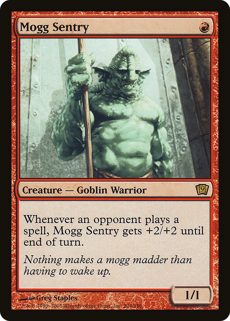Mogg Sentry (9ED-204) [9th Edition] Foil