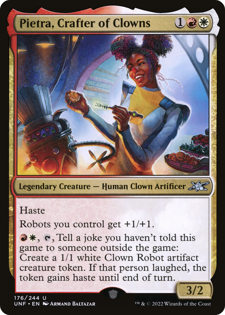 Pietra, Crafter of Clowns - Foil [Unfinity]