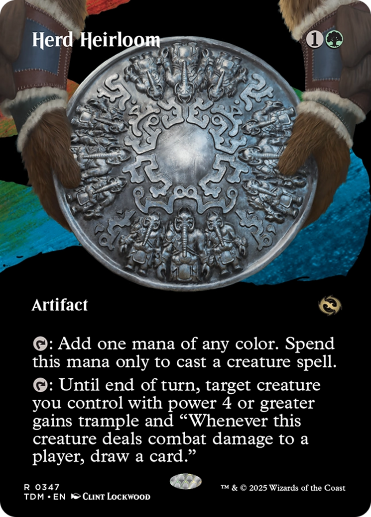 Herd Heirloom (Borderless) (TDM-347) (Showcase) [Tarkir: Dragonstorm] Foil