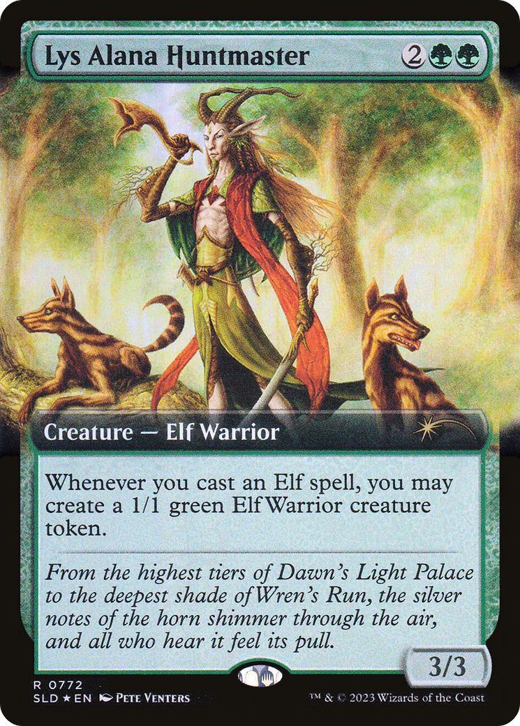 Lys Alana Huntmaster (Extended Art) (SLD-772) [Secret Lair Drop] Foil