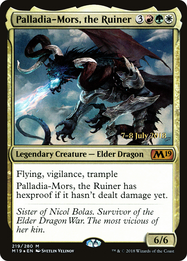 Palladia-Mors, the Ruiner (PRE-219) [Core Set 2019 Promos] Foil